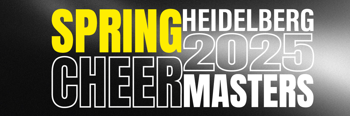 Werbeplakat für die Meisterschaft SpringCheerMasters 2025 in Heidelberg